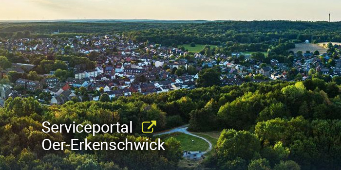 Bildbeschreibung: Serviceportal Oer-Erkenschwick, Link auf Link zum Serviceportal Oer-Erkenschwick