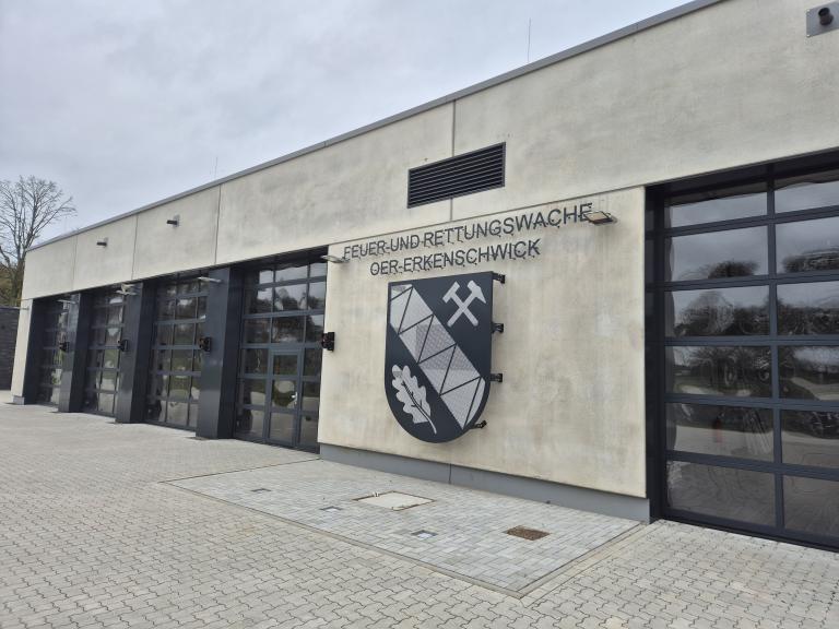 Die neue Feuer- und Rettungswache an der Schillerstra&szlig;e.