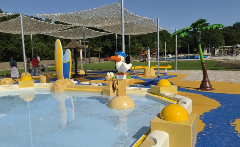 In der Region einzigartig: Der Spraypark im Maritimo-Beach.